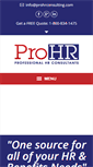 Mobile Screenshot of prohrconsulting.com