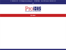 Tablet Screenshot of prohrconsulting.com